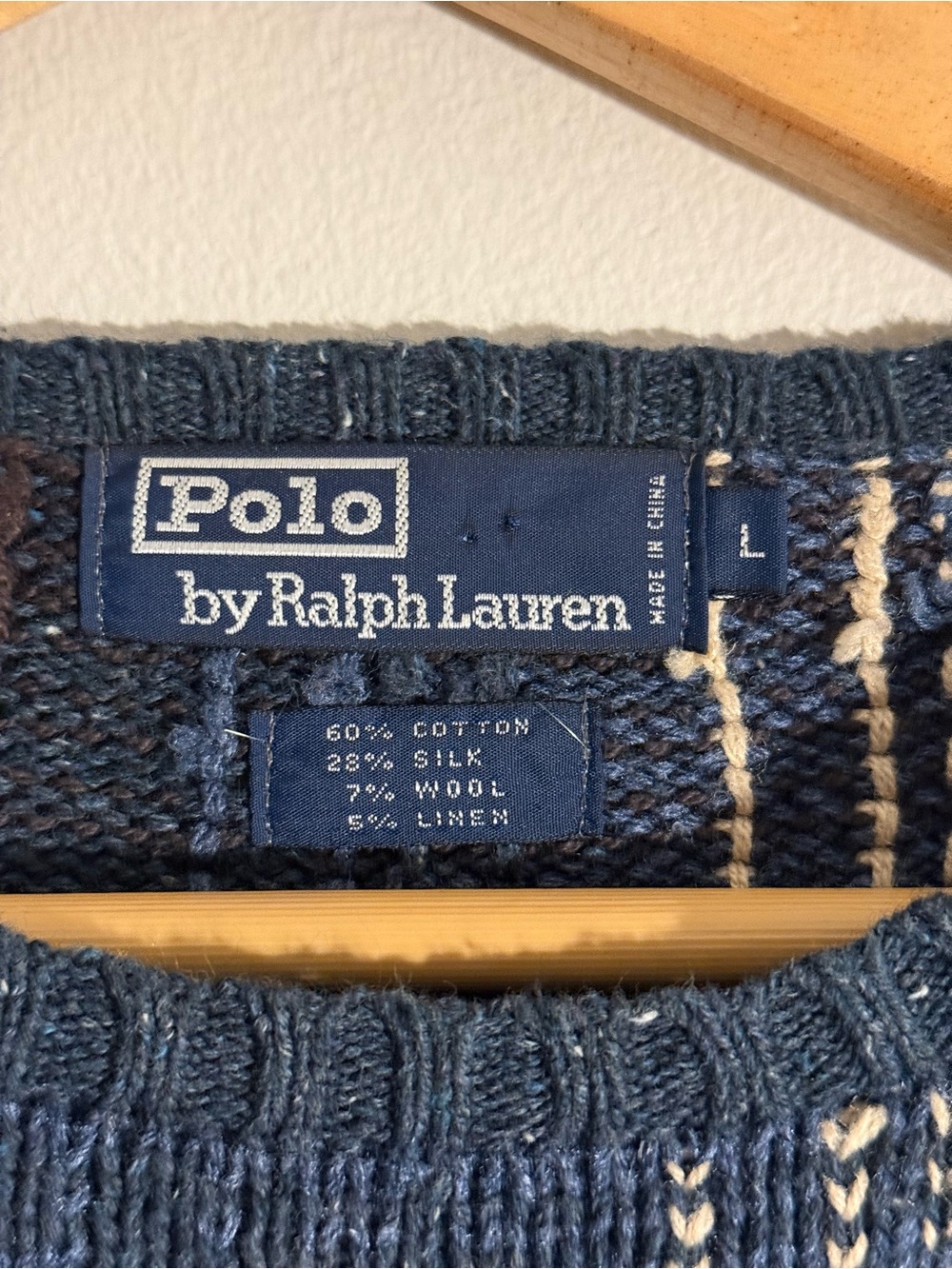 Vintage 1990s Polo by Ralph Lauren Plaid Sweater - Picture 7 of 8
